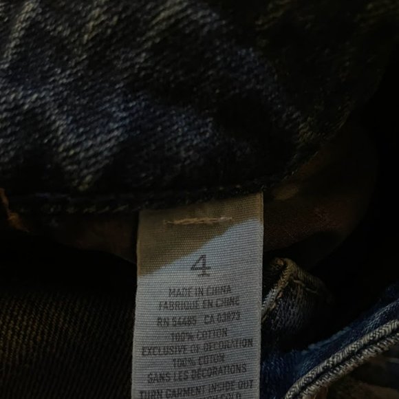 American Eagle Boyfriend Distressed Patchwork  Denim Shorts - Picture 3 of 3